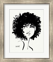 Framed 'Brush Portrait X' border=