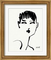 Framed 'Brush Portrait VII' border=