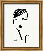 Framed 'Brush Portrait IV' border=