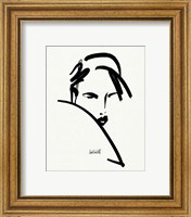 Framed 'Brush Portrait V' border=