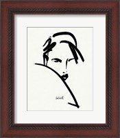 Framed 'Brush Portrait V' border=