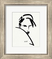 Framed 'Brush Portrait V' border=