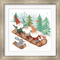 Framed 'Woodland Gnomes III' border=