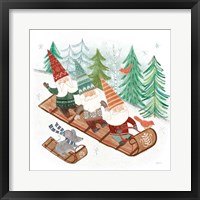 Woodland Gnomes III Framed Print