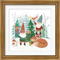 Framed 'Woodland Gnomes I' border=