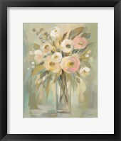 Framed Painterly Strokes Floral