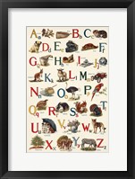 Framed Schoolhouse Alphabet