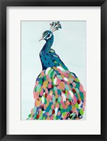 Framed Pop Peacock II