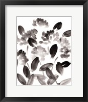 Simple Black Peonies I Framed Print