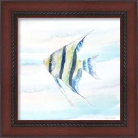 Framed 'Great Blue Sea IX' border=