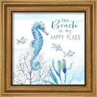 Framed 'Great Blue Sea XIX' border=