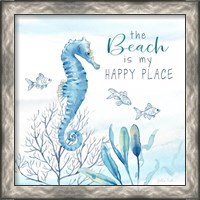 Framed 'Great Blue Sea XIX' border=