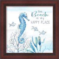 Framed 'Great Blue Sea XIX' border=