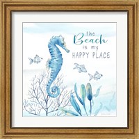 Framed 'Great Blue Sea XIX' border=