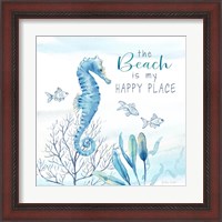 Framed 'Great Blue Sea XIX' border=