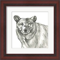 Framed 'Watercolor Pencil Forest V-Bear' border=