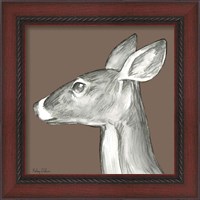 Framed 'Watercolor Pencil Forest color VII-Doe' border=