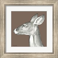 Framed 'Watercolor Pencil Forest color VII-Doe' border=