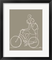 Framed 'Friend on a Bike II' border=