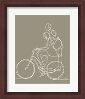 Framed 'Friend on a Bike II' border=