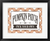 Framed Pumpkin Patch