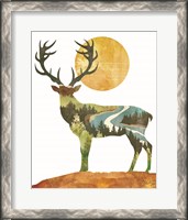 Framed 'Forest Deer' border=