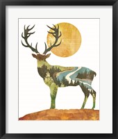 Framed Forest Deer