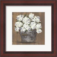 Framed 'Heavenly Hydrangeas I' border=