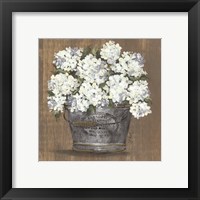 Framed 'Heavenly Hydrangeas I' border=