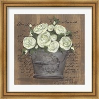 Framed 'Heavenly Roses' border=