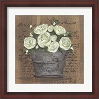 Framed 'Heavenly Roses' border=