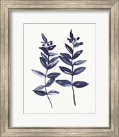 Framed 'Nature in Indigo 3' border=