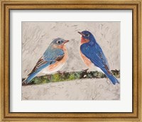 Framed 'Eastern Bluebirds 2' border=