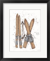 Winter Gear Vintage Ski Framed Print