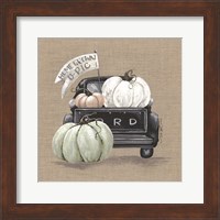 Framed Pumpkin Truck