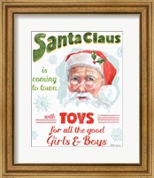 Framed 'Santa Signs II' border=