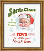 Framed Santa Signs II