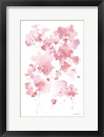 Cascading Petals I Pink Framed Print