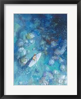 Paddle Board Exploring I Framed Print