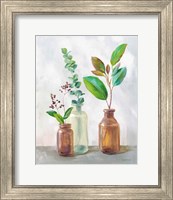 Framed 'Natural Riches III Clear Vase' border=