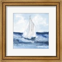 Framed 'Sailboats II' border=