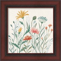 Framed 'Wildflower Vibes III' border=