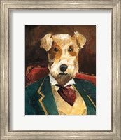 Framed 'Edgar Allen Paw Crop' border=