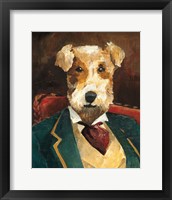 Framed 'Edgar Allen Paw Crop' border=