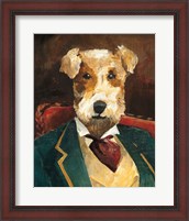 Framed 'Edgar Allen Paw Crop' border=