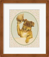 Framed 'Dog with Hat II' border=