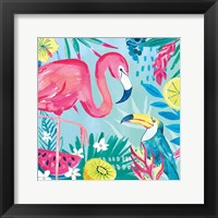 Fruity Flamingos II Framed Print