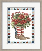 Framed Patriotic Boots