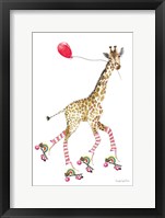 Framed Giraffe Joy Ride II