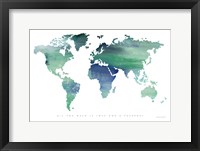 Framed Passport to the World Blue